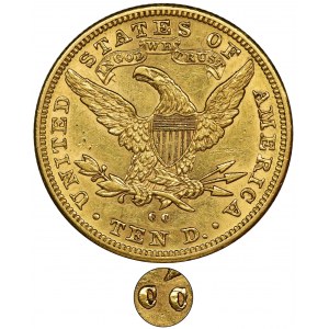 USA, 10 Dolarów Carson City 1890 CC - RZADKIE