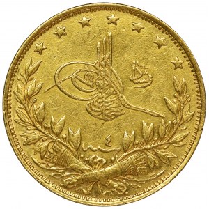 Turcja, Mahmud V Resad, 100 Piastrów 1909 (AH 1327)