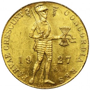 Netherlands, Kingdomo of Netherlands, Wilhelmina, Ducat Utrecht 1927