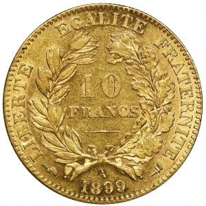 France, III Republic, 10 Francs Paris 1899 A