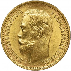 Rosja, Mikołaj II, 5 Rubli Petersburg 1902 A•P