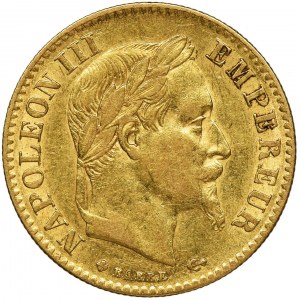 France, Napoleon III, 10 Francs Strasbourg 1866 BB