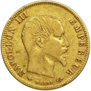 France, Napoleon III, 5 Francs Strasburg 1859 BB