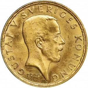 Szwecja, Gustaw V, 5 Koron Sztokholm 1920