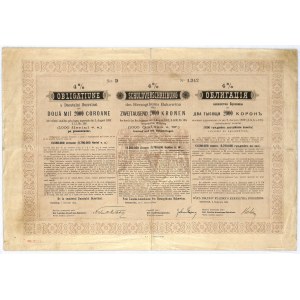 Księstwo Bukowiny, 4% obligacja 1894, 2.000 koron