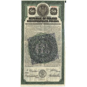 6% pożyczka dolarowa 1920, obligacja $50