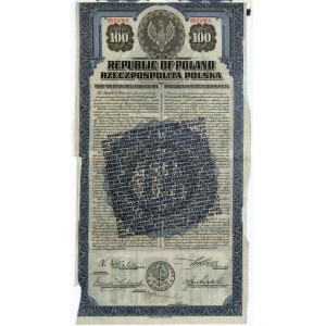 6% pożyczka dolarowa 1920, obligacja $100