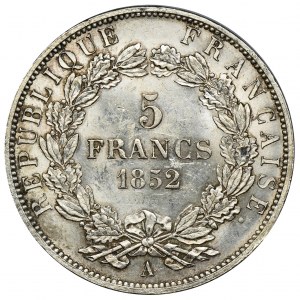 Francja, Napoleon III, 5 Franków Paryż 1852 A