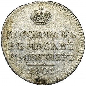 Russia, Alexander I, Coronation token Petersburg 1801