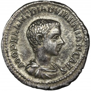 Roman Imperial, Diadumenian, Denarius - RARE