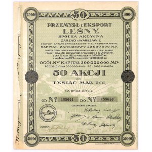Przemysł i Eksport Leśny S.A. - 50000 mkp, IV emisja