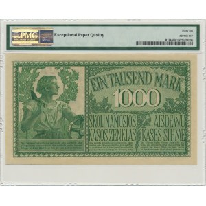 Kowno, 1.000 mark 1918 - A - 6 digit serial - PMG 66 EPQ