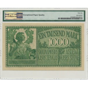 Kowno, 1.000 mark 1918 - A - 6 digit serial - PMG 66 EPQ