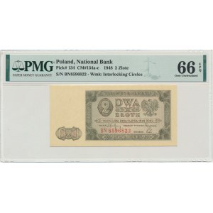 2 złote 1948 - BN - PMG 66 EPQ