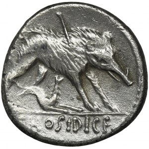 Roman Republic, C. Hosidius C.f. Geta, Denarius