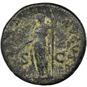 Roman Imperial, Julia Titi, Dupondius - VERY RARE