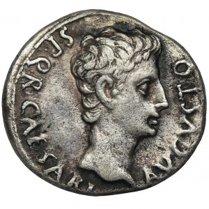 Roman Imperial, Octavian Augustus, Denarius - VERY RARE
