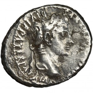 Roman Imperial, Octavian Augustus and Tiberius, Denarius