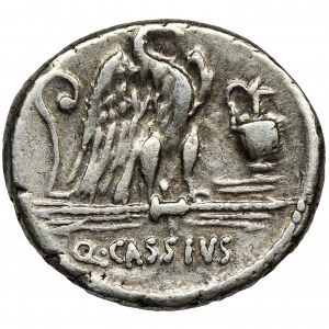 Republika Rzymska, Q. Cassius Longinus, Denar