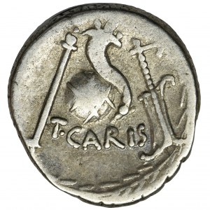 Roman Republic, Carisius, Denarius