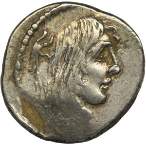 Republika Rzymska, L. Hostilius Saserna, Denar