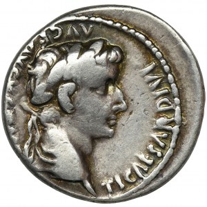 Roman Imperial, Tiberius, Denarius - RARE