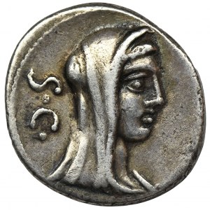 Roman Republic, P. Sulpicius Galba, Denarius