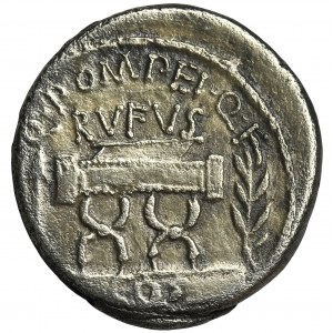 Roman Republic, Q. Pompeius Rufus, Denarius