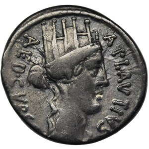 Republika Rzymska, A. Plautius, Denar