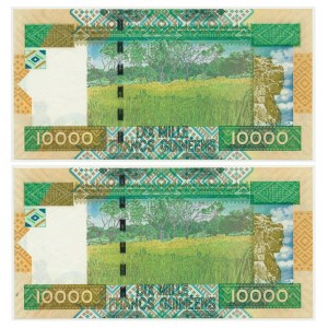 Guinea, set of 10.000 francs 2008 (2 pcs.)