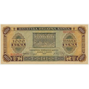 Croatia, 1.000 kuna 1943