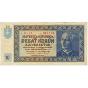 Słovakia, 10 korun 1939