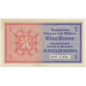 Bohemia and Moravia, 1 koruna (1940)