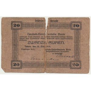 Germany (East Africa), 20 rupees 1915