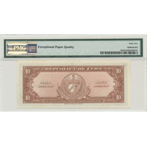 Kuba, 10 pesos 1960 - PMG 65 EPQ