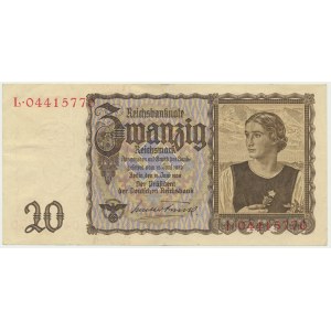Germany, 20 reichsmark 1939