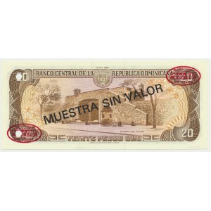 Dominicana, 20 pesos 1988 - SPECIMEN -