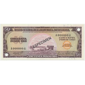 Dominicana, 50 pesos (1964) - SPECIMEN -