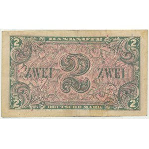 Aliancki pieniądz okupacyjny, 2 marki 1948 - rzadszy
