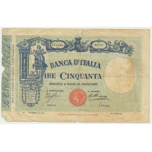 Italy, 50 lire 1926