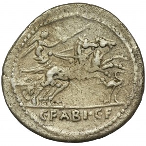 Roman Republic, C. Fabius C.f. Hadrianus, Denarius