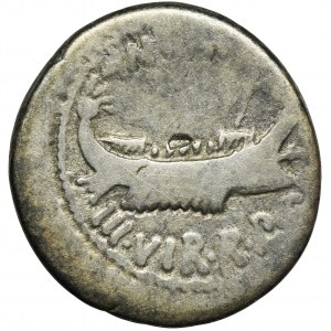 Roman Republic, Marc Antony, Denarius - RARE