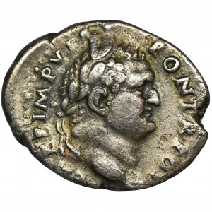 Roman Imperial, Titus, Denarius - RARE