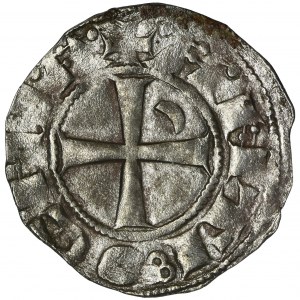 Crusaders, Antioch, Bohemund III, Denarius helmet type