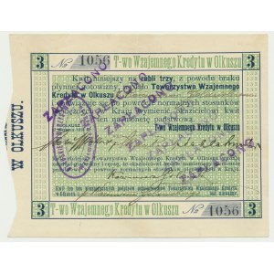 Olkusz, 3 ruble 1914 - RZADKI