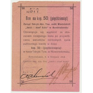 Noworadomsk, 50 kopiejek 1914 - RZADKI