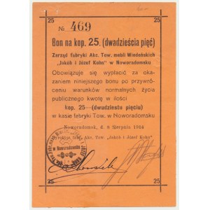Noworadomsk, 25 kopiejek 1914 - RZADKI