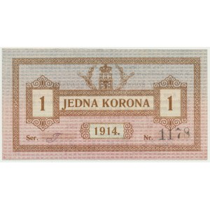 Lwów, 1 korona 1914 - Ser. J