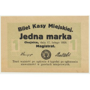 Chojnice, 1 marka 1920 - blankiet