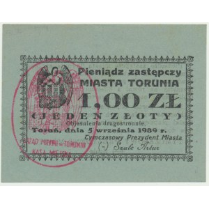 Toruń, 1 złoty 1939 - RZADKI